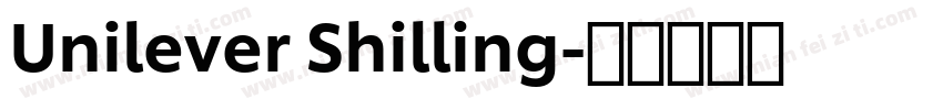 Unilever Shilling字体转换